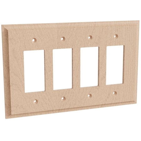 Designs Of Distinction Quad Levington Switch Plate - Hard Maple 01454003HM1